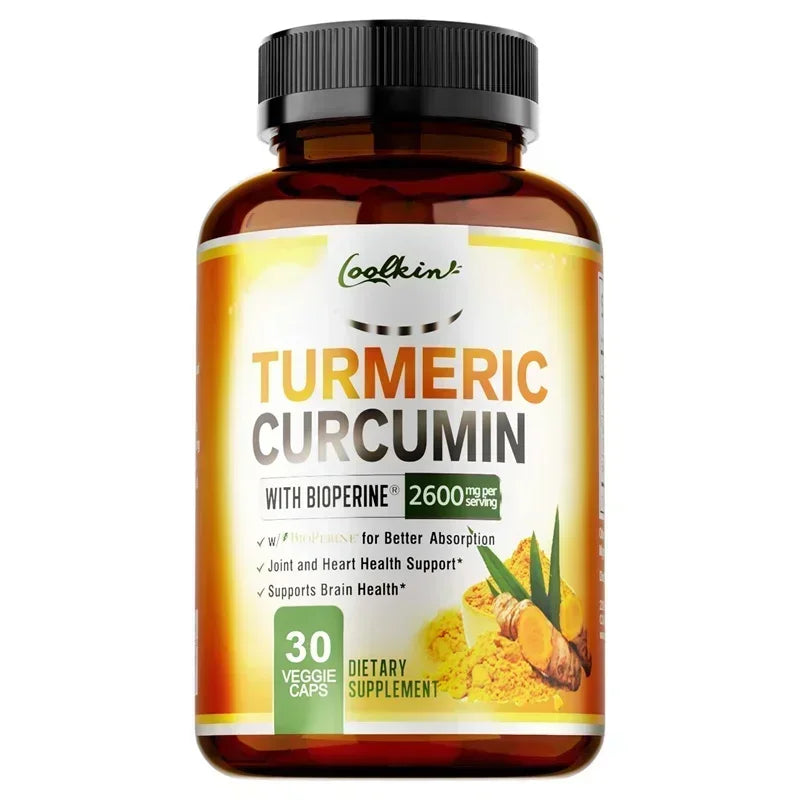 Turmeric Curcumin Capsules, Contains 95% Curcumin, Energy Supplement, Support Bone, Joint Health, Anti-inflammatory, Antioxidant