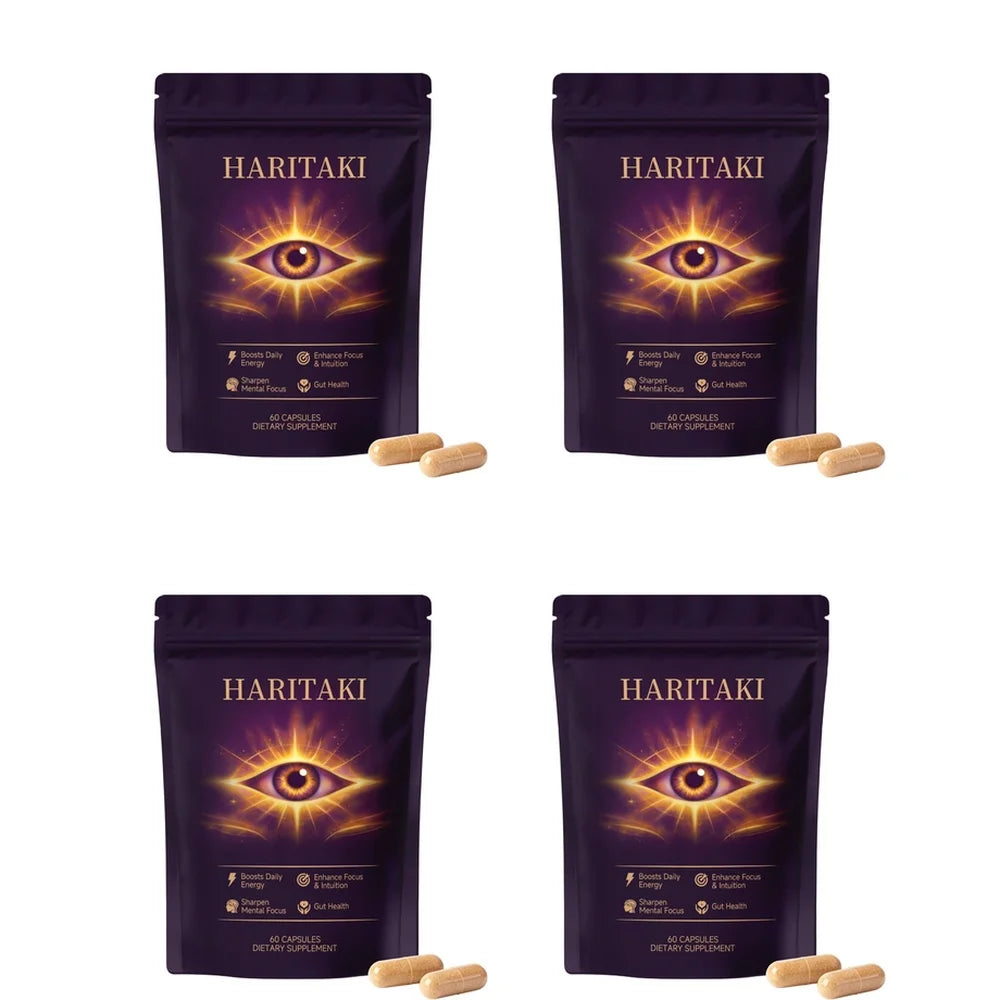 Haritaki Third Eye Capsules for Digestive Balance & Regular Gut Support with Antioxidant Protection, 60 Organic Veggie Capsules
