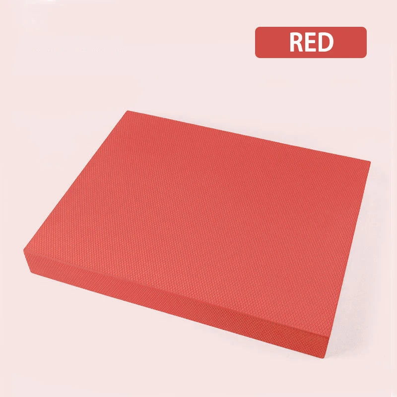 TPE Yoga Balance 6cm Mat Fitness Yoga Equipment Adult Plank Kneeling Mat Yoga Core Training Thickened Cushioned Exercise Mat