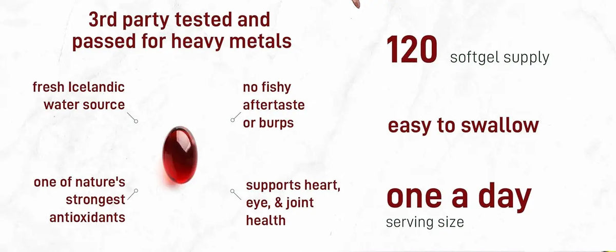 Astaxanthin 12mg Softgels From Plant-Based Microalgae with MCT Oil Dietary Supplement