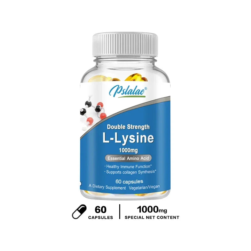 L-Lysine Supplement 1000 mg, 120 Capsules, Amino Acid Capsules