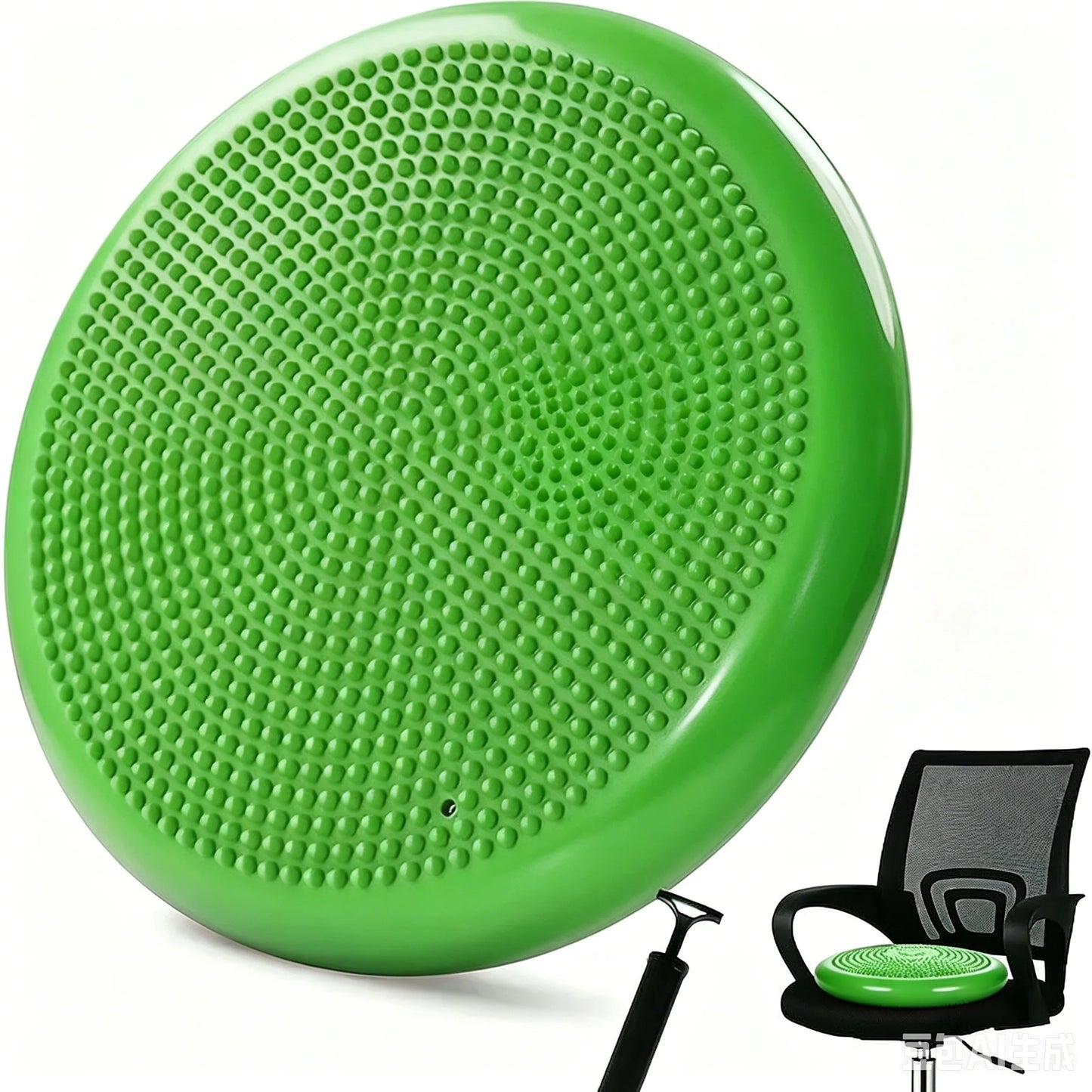 Thickened Explosion-Proof Balance Pad with Inflatable Ball - Yoga & Massage Seat Cushion plus Balance Plate