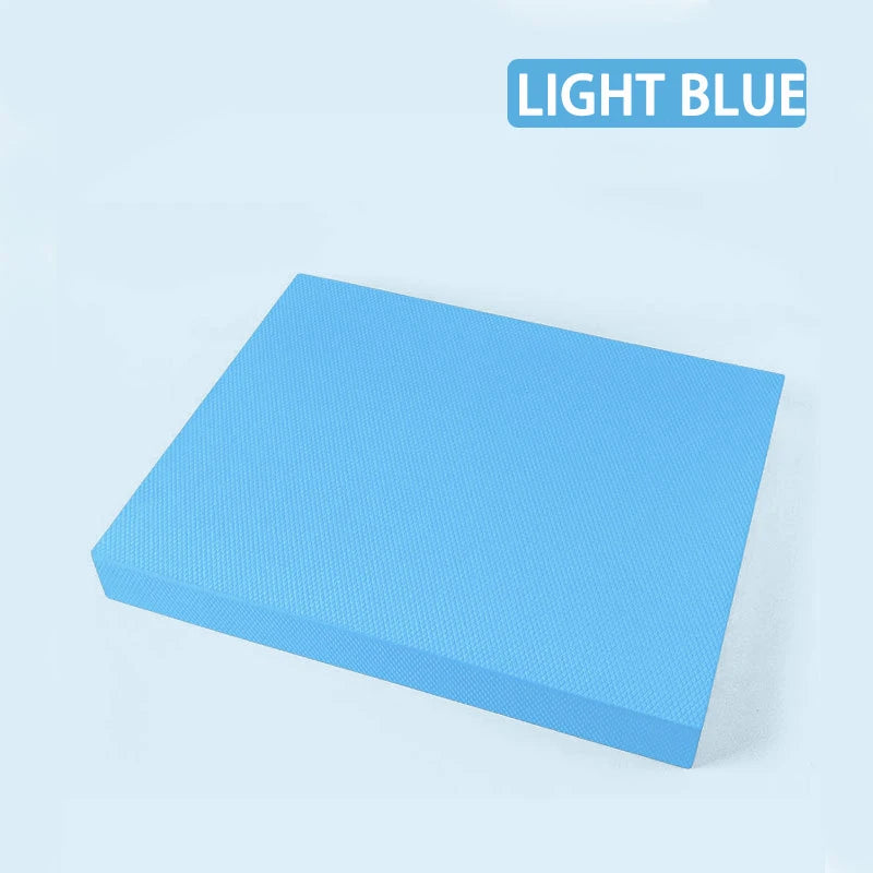 TPE Yoga Balance 6cm Mat Fitness Yoga Equipment Adult Plank Kneeling Mat Yoga Core Training Thickened Cushioned Exercise Mat