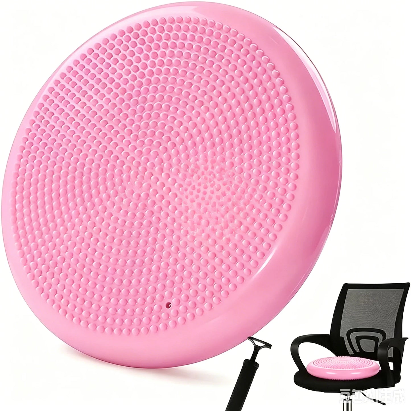 Thickened Explosion-Proof Balance Pad with Inflatable Ball - Yoga & Massage Seat Cushion plus Balance Plate