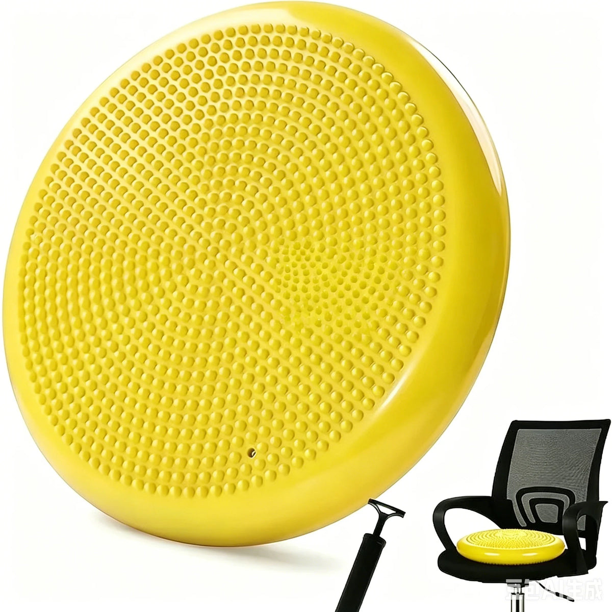 Thickened Explosion-Proof Balance Pad with Inflatable Ball - Yoga & Massage Seat Cushion plus Balance Plate