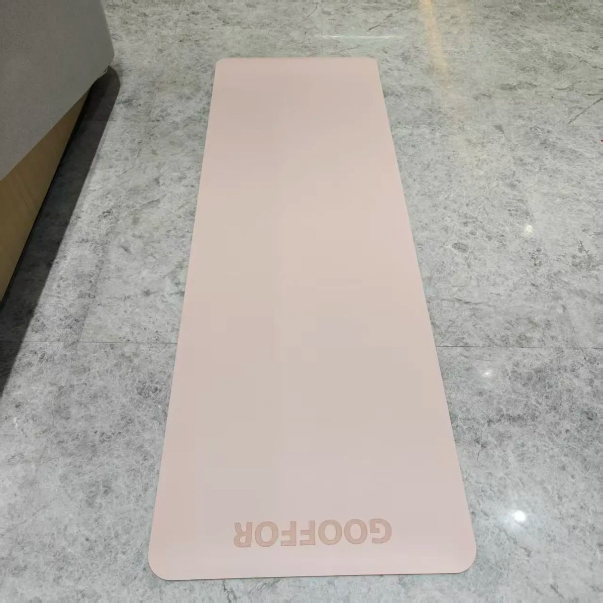 GOOFFOR Yoga Mat, Non Slip Natural Rubber Yoga Mat, Ultimate Grip