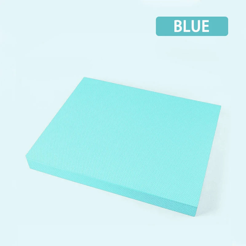 TPE Yoga Balance 6cm Mat Fitness Yoga Equipment Adult Plank Kneeling Mat Yoga Core Training Thickened Cushioned Exercise Mat