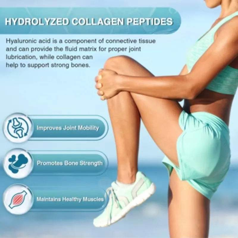 Marine Collagen Peptides Powder - Type I III Collagen with Probiotics, Vitamin C & Hyaluronic- Unflavored - 12.35oz/35 Servings
