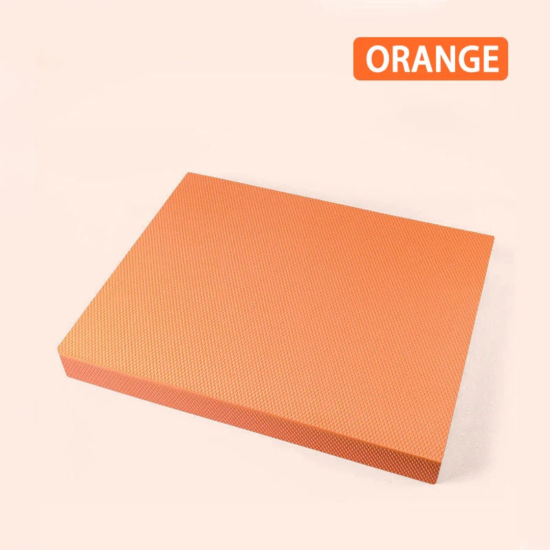 TPE Yoga Balance 6cm Mat Fitness Yoga Equipment Adult Plank Kneeling Mat Yoga Core Training Thickened Cushioned Exercise Mat