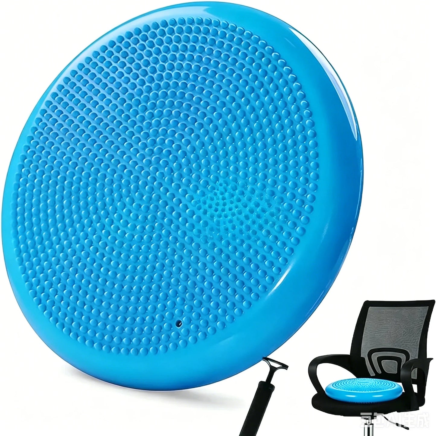 Thickened Explosion-Proof Balance Pad with Inflatable Ball - Yoga & Massage Seat Cushion plus Balance Plate