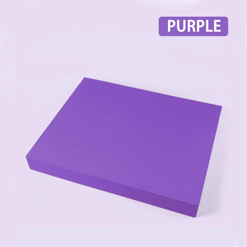 TPE Yoga Balance 6cm Mat Fitness Yoga Equipment Adult Plank Kneeling Mat Yoga Core Training Thickened Cushioned Exercise Mat
