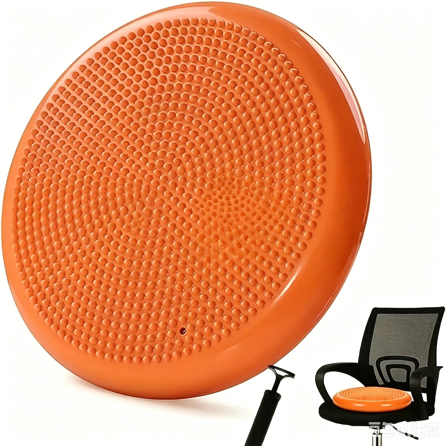 Thickened Explosion-Proof Balance Pad with Inflatable Ball - Yoga & Massage Seat Cushion plus Balance Plate