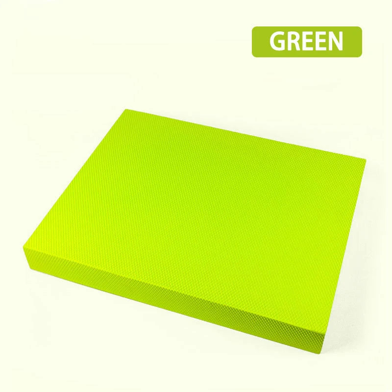 TPE Yoga Balance 6cm Mat Fitness Yoga Equipment Adult Plank Kneeling Mat Yoga Core Training Thickened Cushioned Exercise Mat
