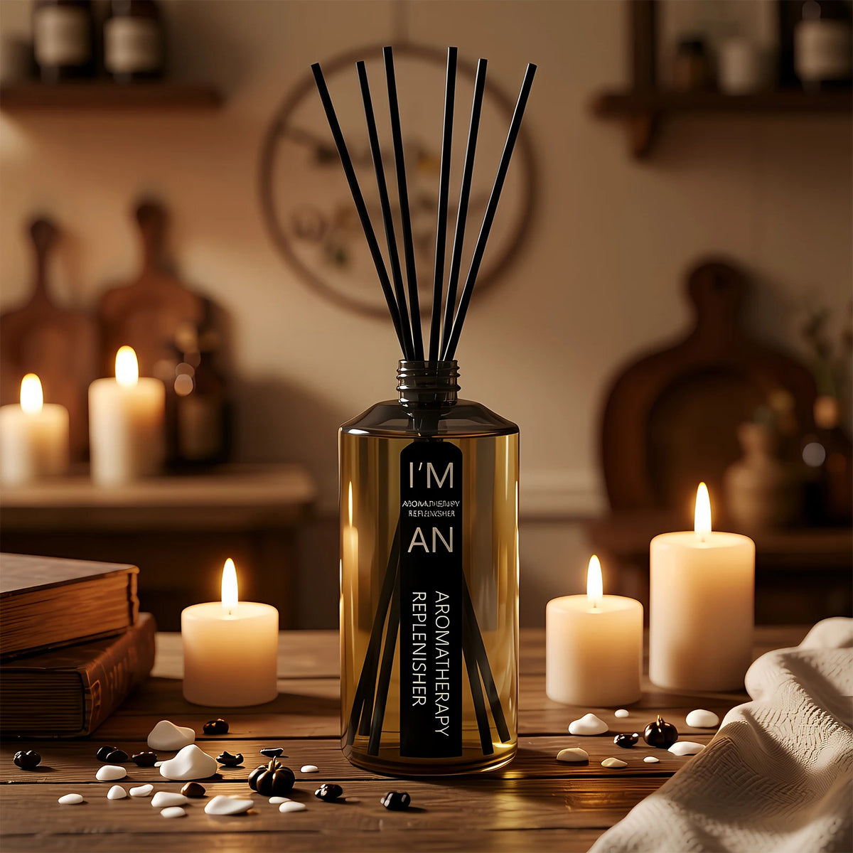 500ML /200ML Hilton-Style Flameless Aromatherapy Essential Oil Long-Lasting Hotel Quality Air Diffuser Supplement for Home Humidifier